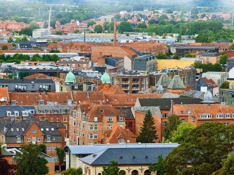 Aarhus rooftop views in Denmark 