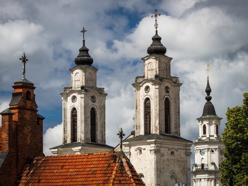 Kaunas architectural details in Lithuania 