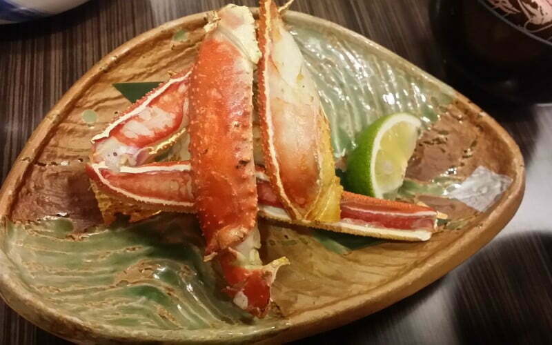 Snow crab is something to try while visiting Japan 