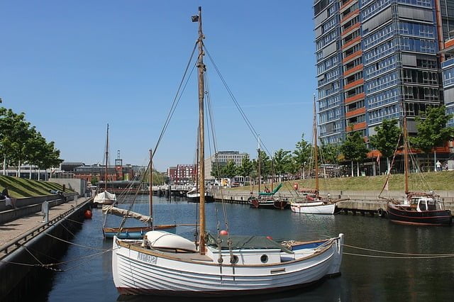 Waterfront in Kiel Germany