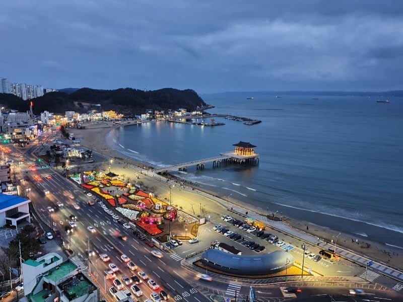 Yeongildae Beach on Pohang, South Korea 