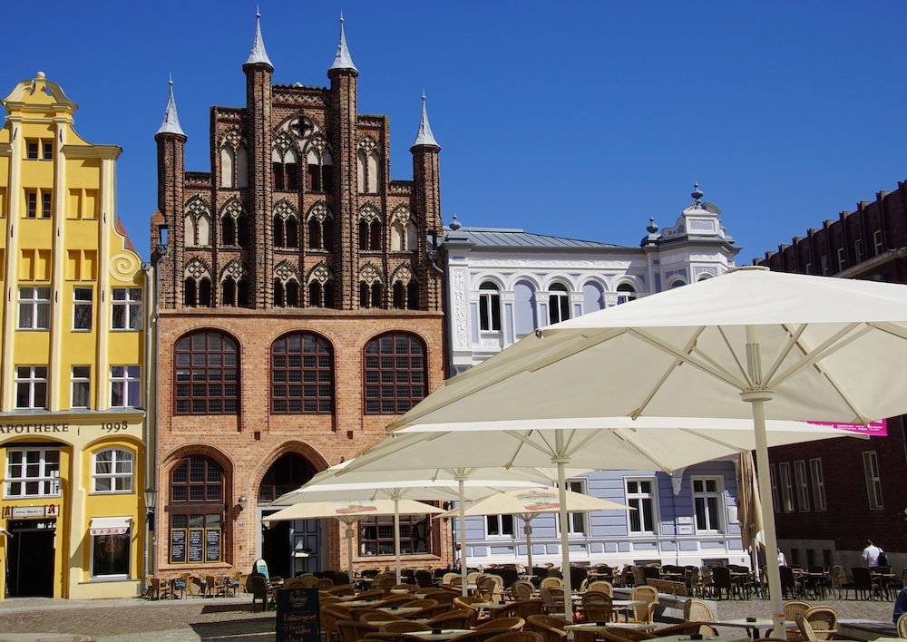 A popular day trip from Wustrow is Stralsund, Germany 