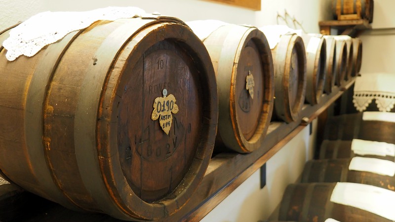 A tour of the cellar where we could see many barrels of balsamic vinegar