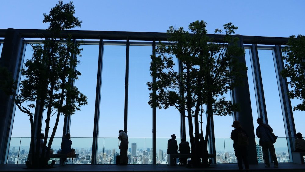 Abeno Harukas Garden 16th Floor あべのハルカス Free Japan’s tallest skyscraper and visit the 16th-floor garden for panoramic views of Osaka