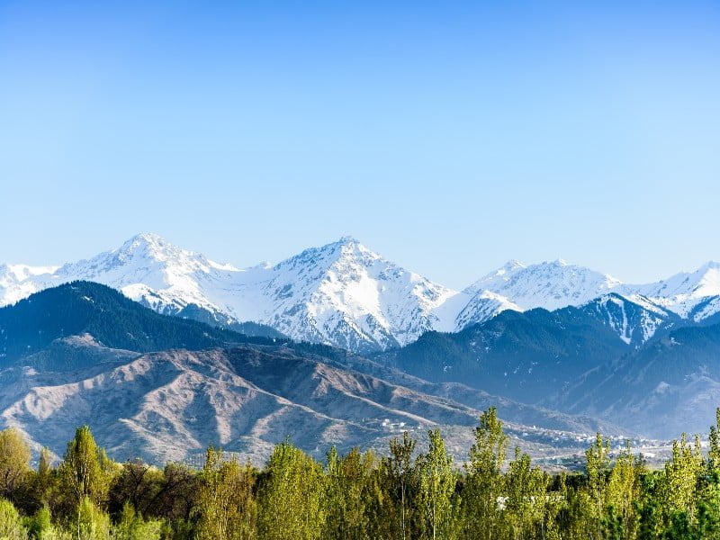 Almaty Mountains in Kazakhstan 