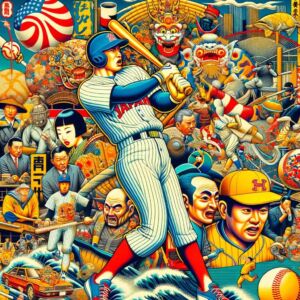 American Techniques, Japanese Nuances For Baseball - digital art 