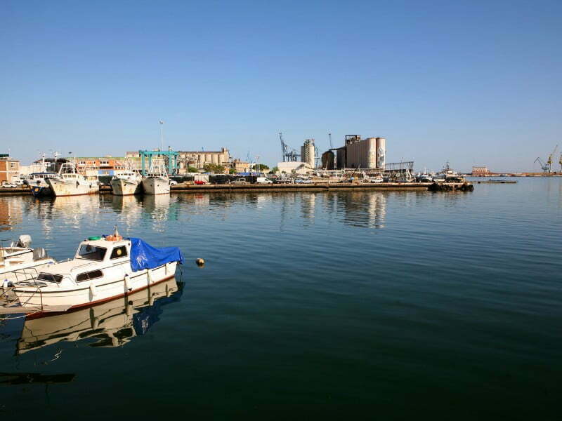 Ancona harbour views in Italy 