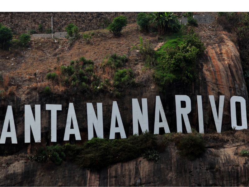 Antananarivo city board sign 