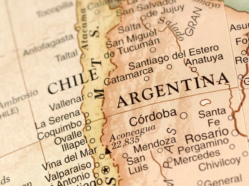 Argentina Retro Map 