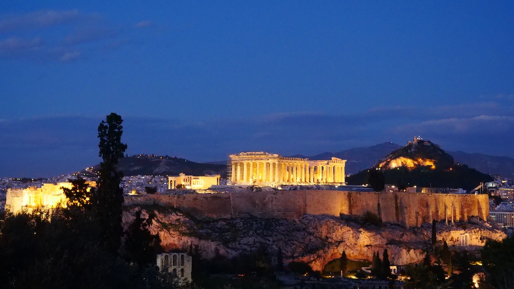 Athens offers some of the most iconic night views in all of Europe let alone Greece