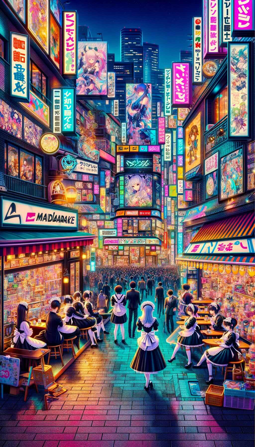 Download free Pink Anime City Girl Wallpaper - MrWallpaper.com