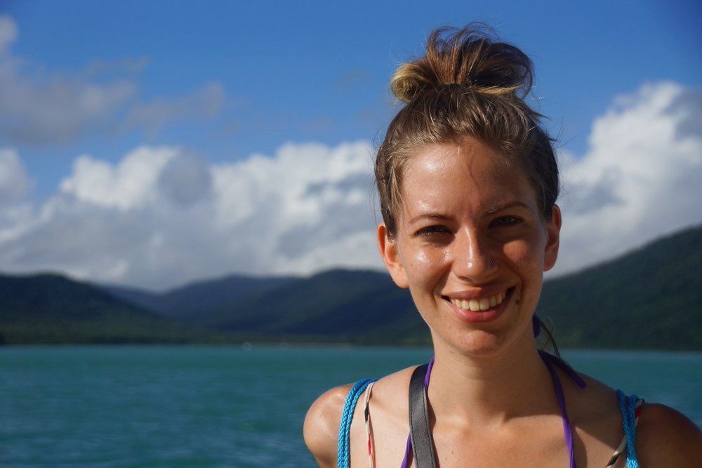 Audrey's smile says it all as we had to pinch ourselves realizing we were actually getting to see the Whitsunday Islands of the Great Barrier Reef with our own two eyes.