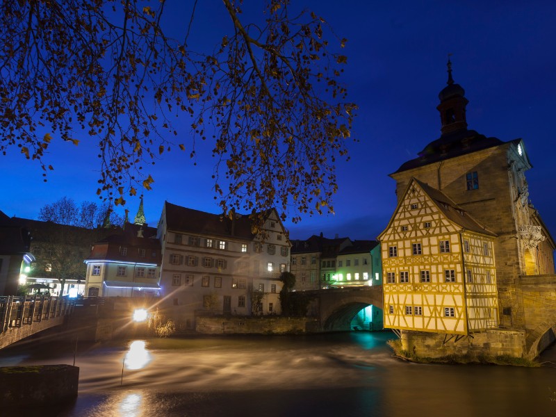 Bamberg blue hour views in Germany 