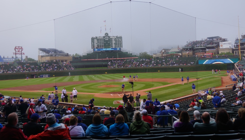 Watching A Baseball Game In America The Chicago Cubs At Wrigley Field 