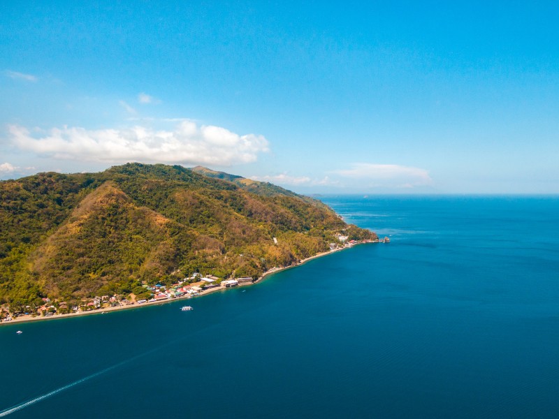 Batangas aerial overhead views in the Philippines 
