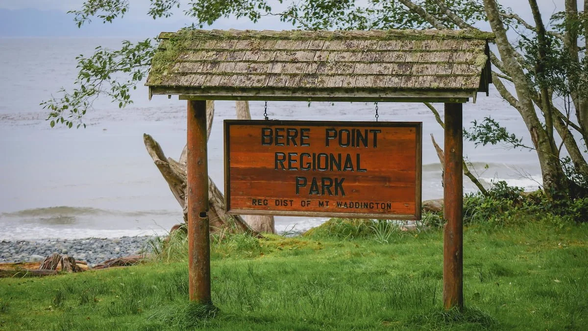 Bere Point Regional Park is a top attraction for visitors to Sointula, British Columbia, Canada 