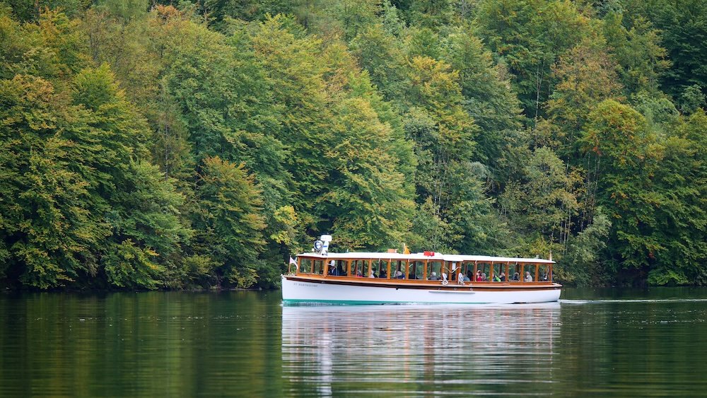 Boat Excursions on Konigssee for epic scenic views in Berchtesgaden National Park in Germany