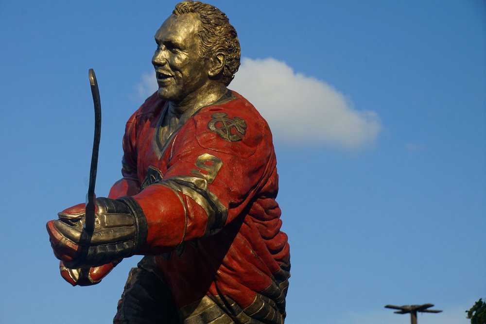 Bobby Hull Statue at the United Center home of the Chicago Blackhawks