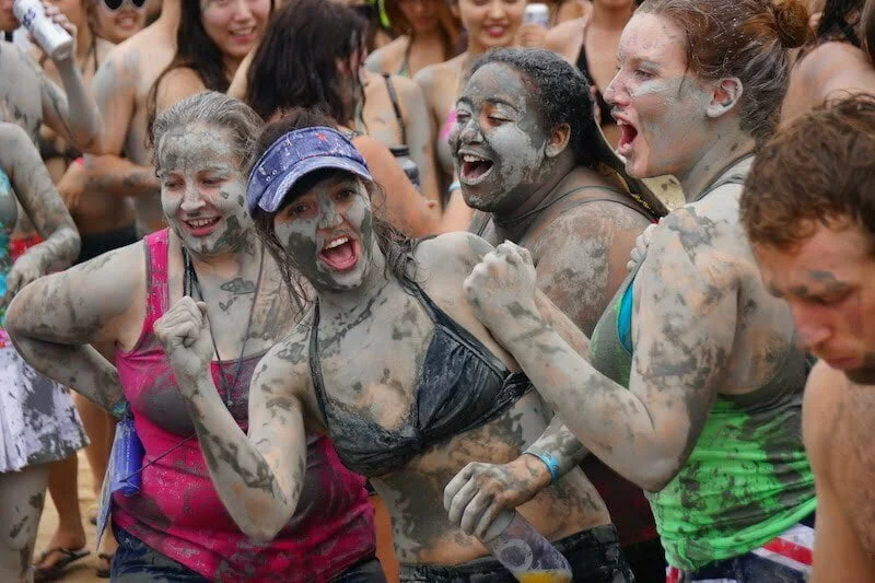 Boryeong Mud Festival at Daecheon Beach in South Korea 