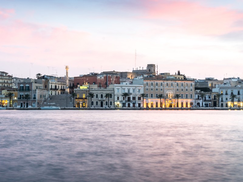 Brindisi waterfront views in Italy 