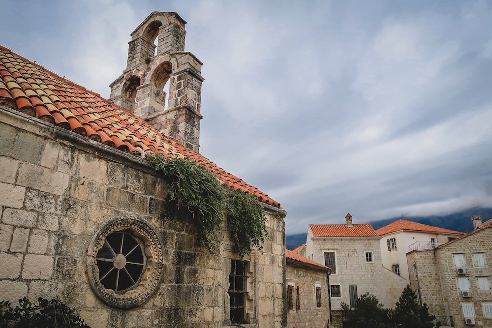 Budva old town views in Montenegro 