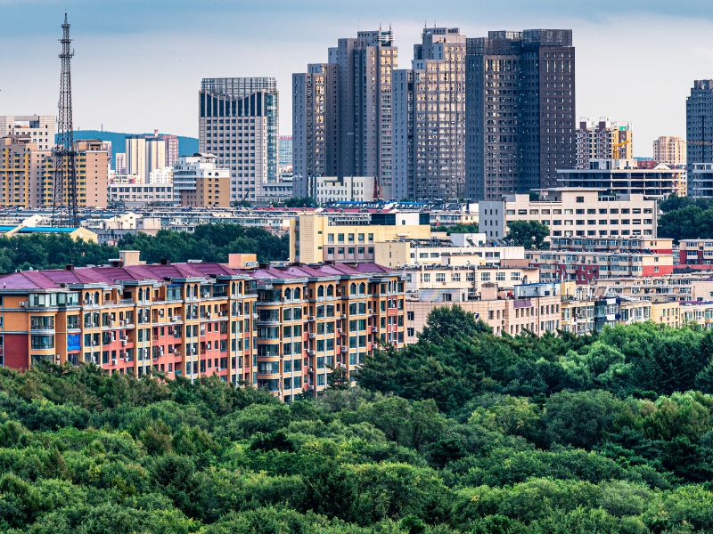 Changchun distinct city views in China 