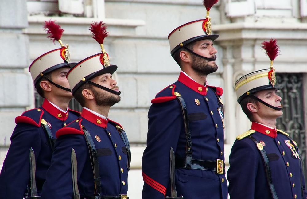 Changing of the guard in Madrid, Spain