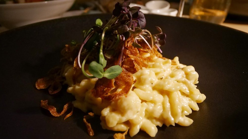 Cheesy local noodle that are hearty on Lake Constance, Germany 