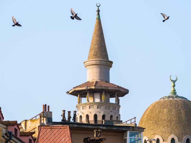 Constanta minaret views in Romania 