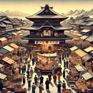 Cultural Significance of Traditional Markets in Japan - digital art 