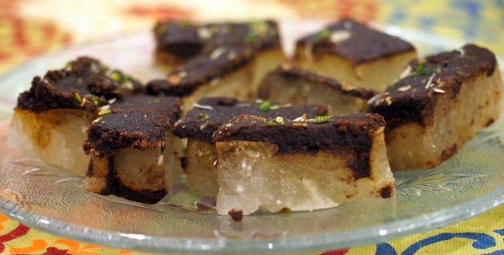 Delicious Indian snack in Agra, India 