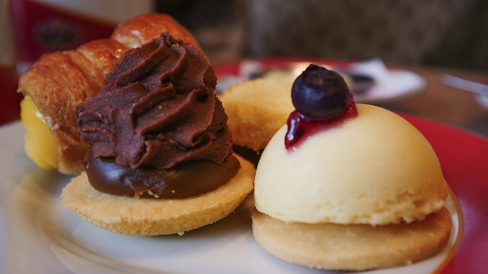 Delicious Patagonian chocolates and sweets for afternoon merienda in Bariloche, Argentina 