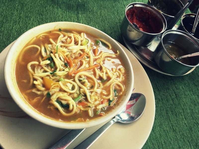 Thukpa is a must try dish in Dharamsala, India 