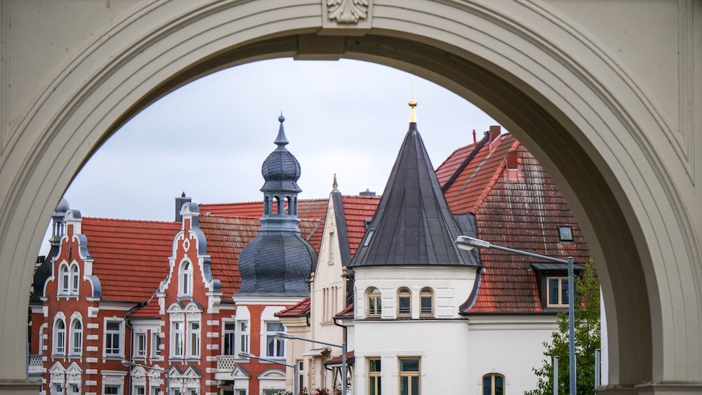 Distinct architectural views of Schwerin, Germany 