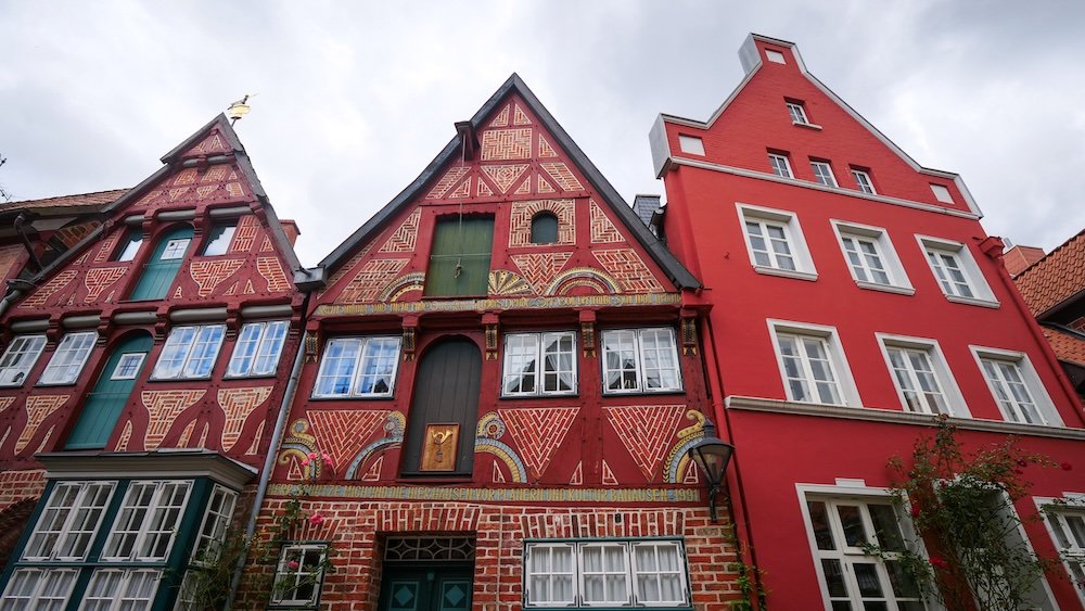 Distinct architecture in Luneburg, Germany on our walking tour 