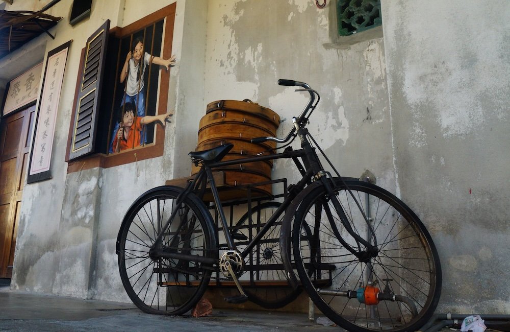 Distinct street art on the streets of George Town, Penang, Malaysia 