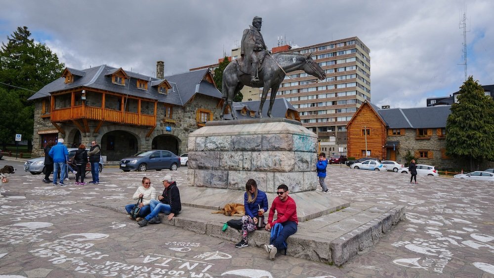 Downtown scene in Bariloche, Argentina 