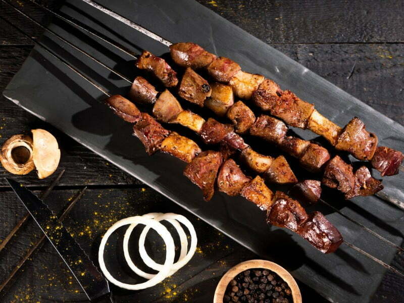 Edirne liver kebabs in Turkey 