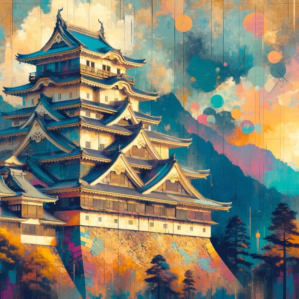 Encapsulates the storied landscape of Japan's samurai castles, portraying their intrigue, enduring legacy, and architectural marvels. It vividly captures the deeper exploration of Japanese history and culture through these historic structures, emphasizing their role as symbols of endurance and cultural preservation, reflects the rich tapestry of Japanese history and the timeless majesty of these castles.
