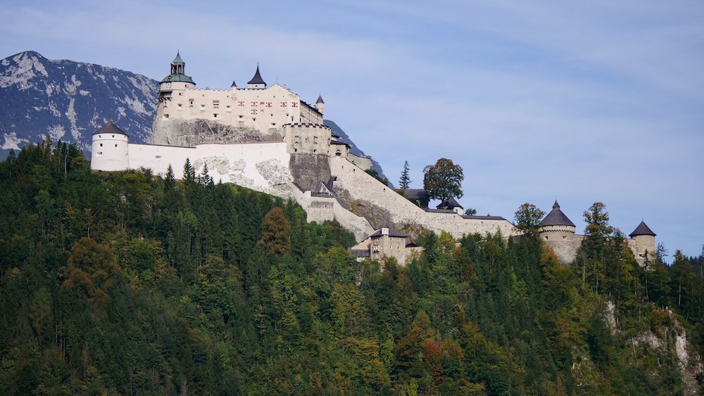 Epic castle views in Werfen, Austria 