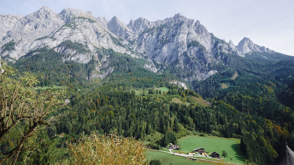 Epic mountain views hiking in Werfen, Austria 