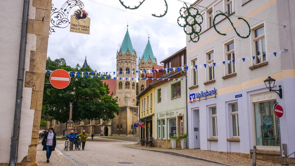 Exploring the Town of Freyburg on Foot and taking in the architectural gems