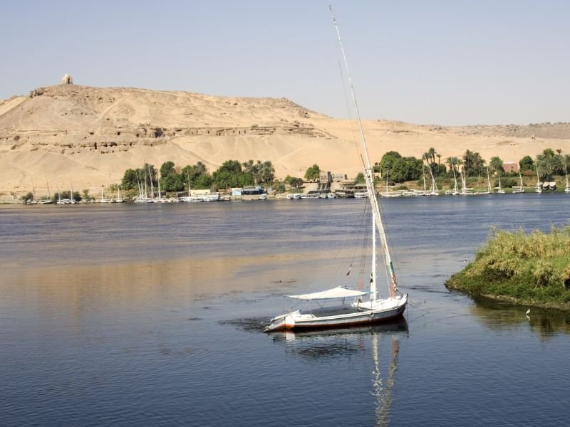 Felucca Boat in Egypt as a distinct mode of transportation 