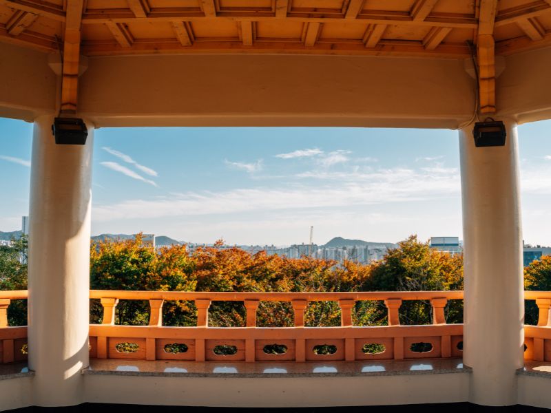 Gwangju Memorial Park views in South Korea 
