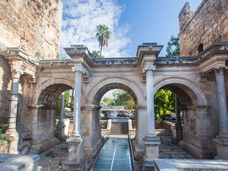 Hadrian Gate In Antalya, Turkey 