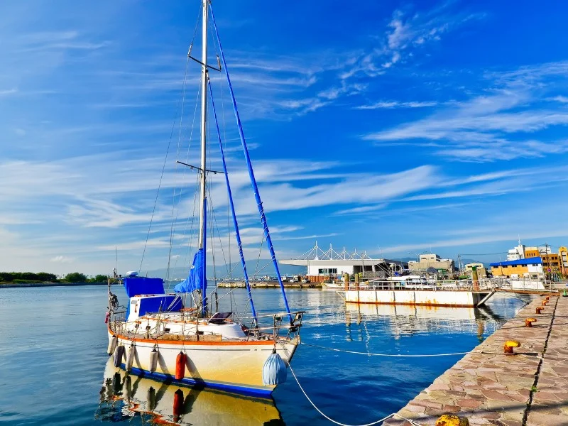 Hakodate port views in Japan 