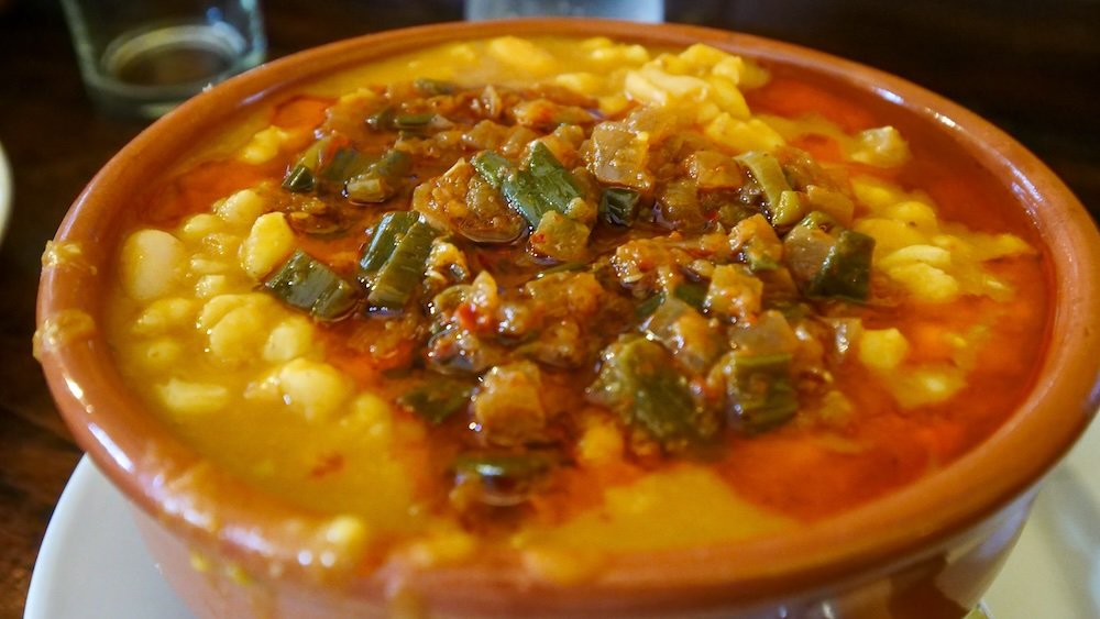 Hearty and delicious locro on offer in Cordoba city, Argentina 