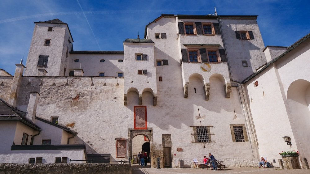 Hohensalzburg Fortress medieval castles in Europe in Salzburg, Austria