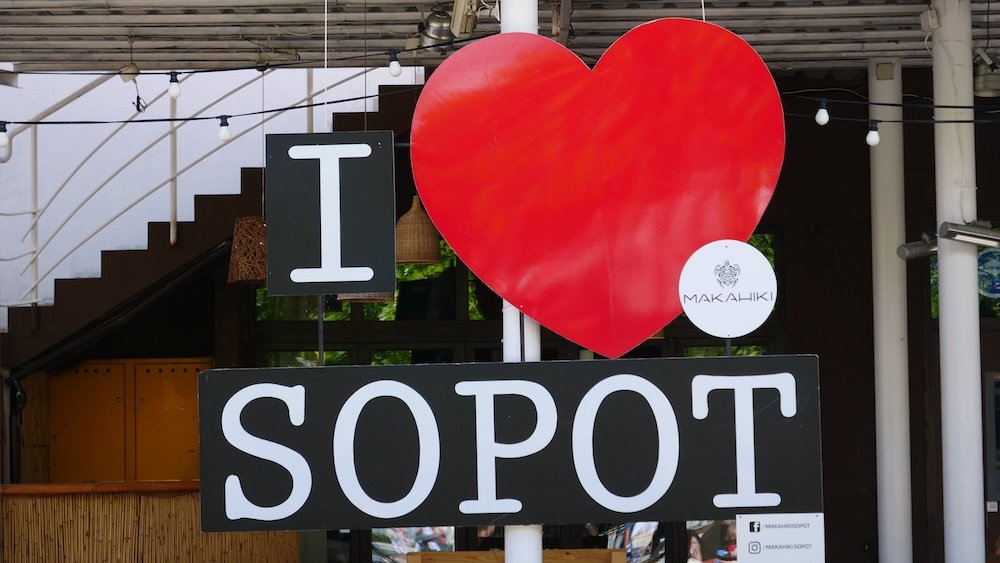 I love Sopot signboard in Poland 