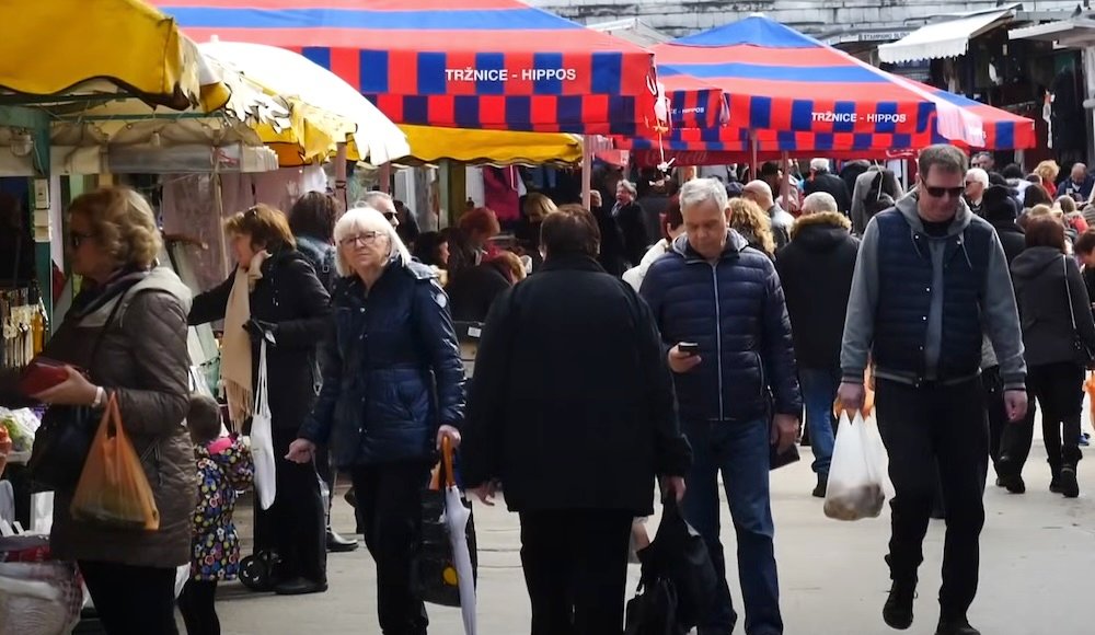 Immerse yourself in local culture at the Green Market, known locally as Pazar in Split